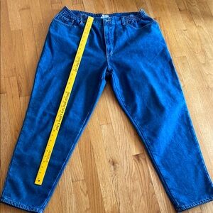 L.L. Bean Relaxed Blue Jeans Classic Denim lined for warmth